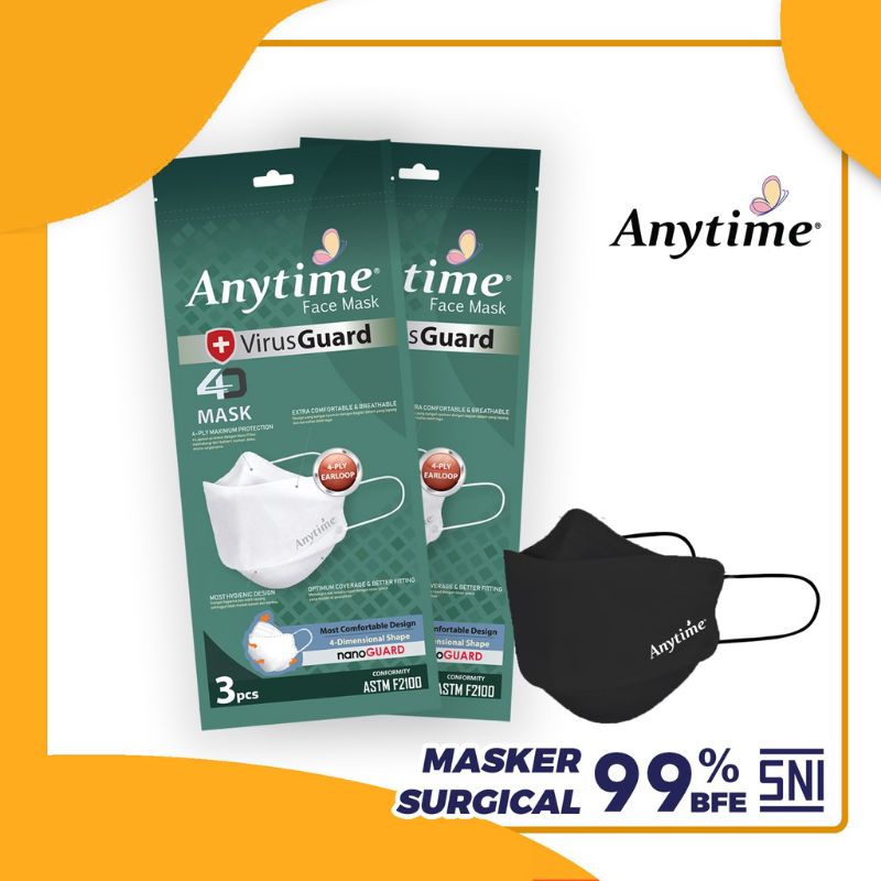 Anytime Masker KF94 Convex Sachet isi 3