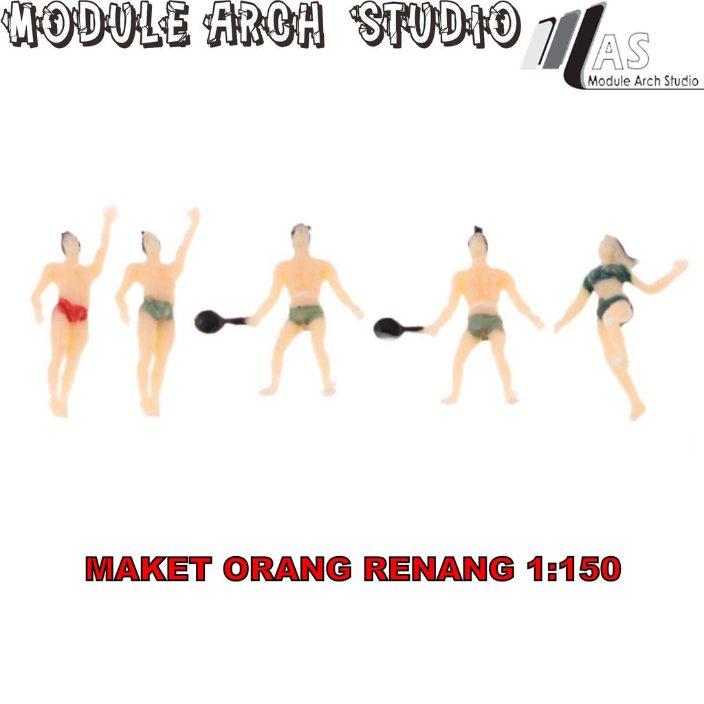 Maket Orang Renang Skala 150 - Figure Orang Renang