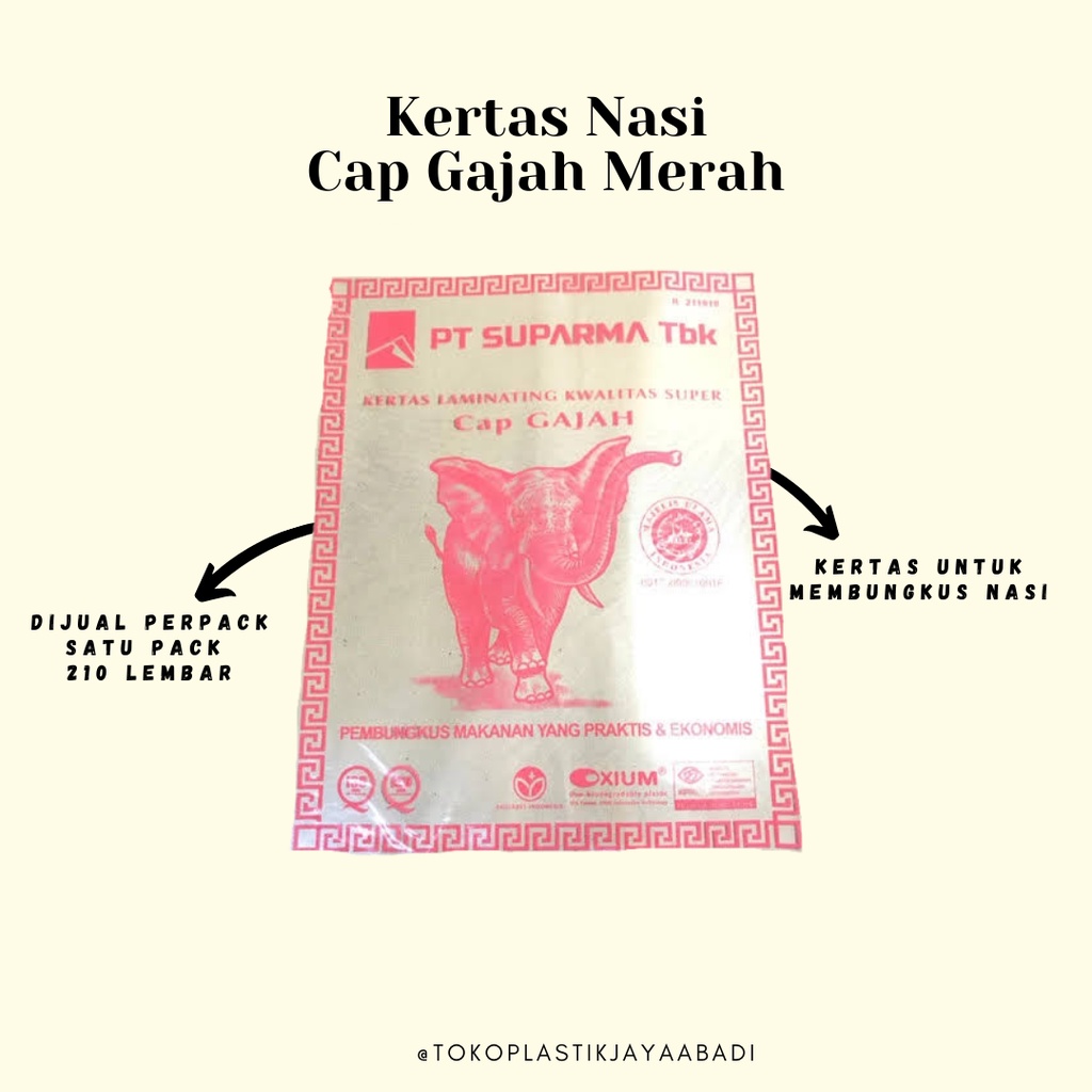 Kertas nasi Cap Gajah Merah
