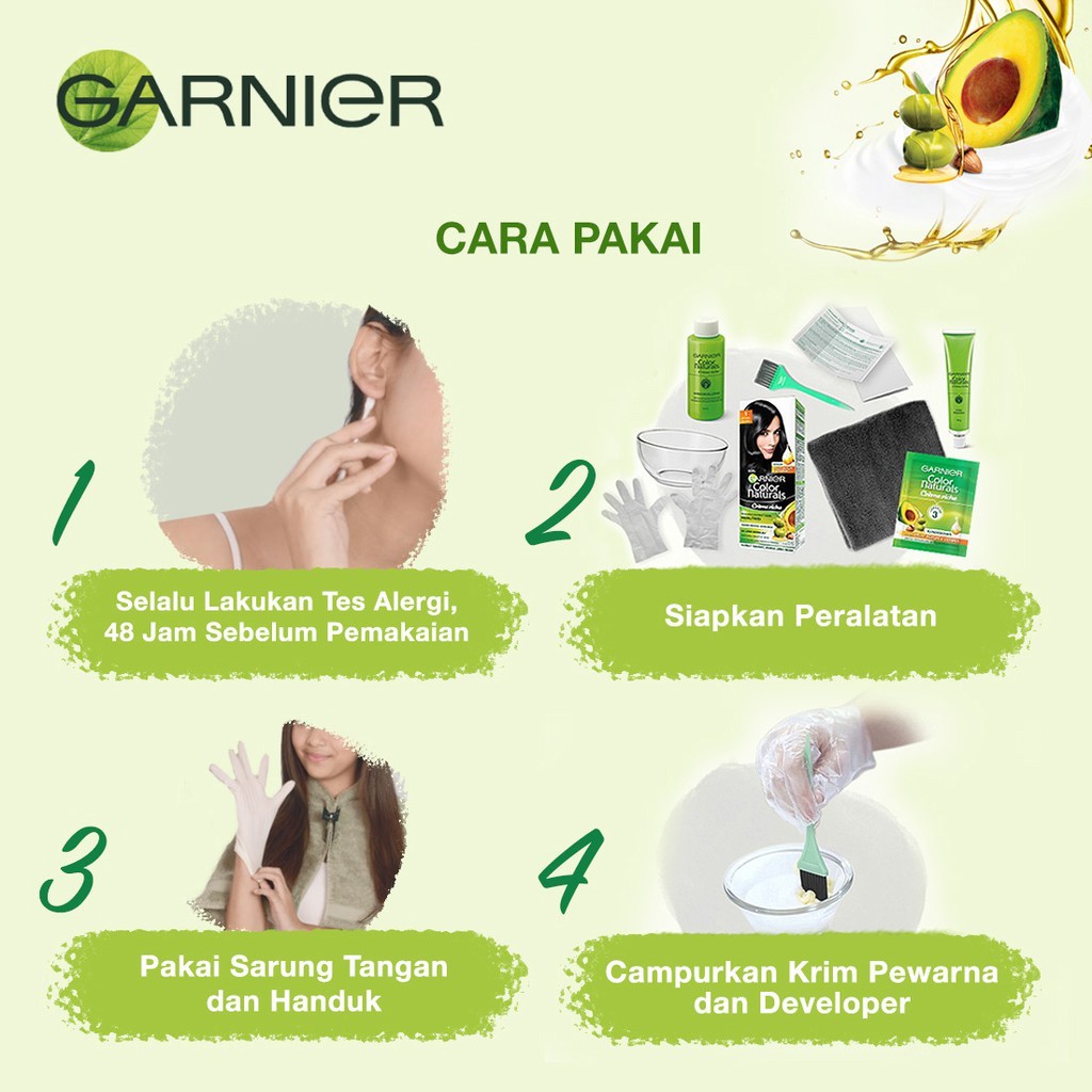 ❤ BELIA ❤ Garnier Color Naturals  Pewarna Rambut | Cat Rambut Natural 20g | 30g