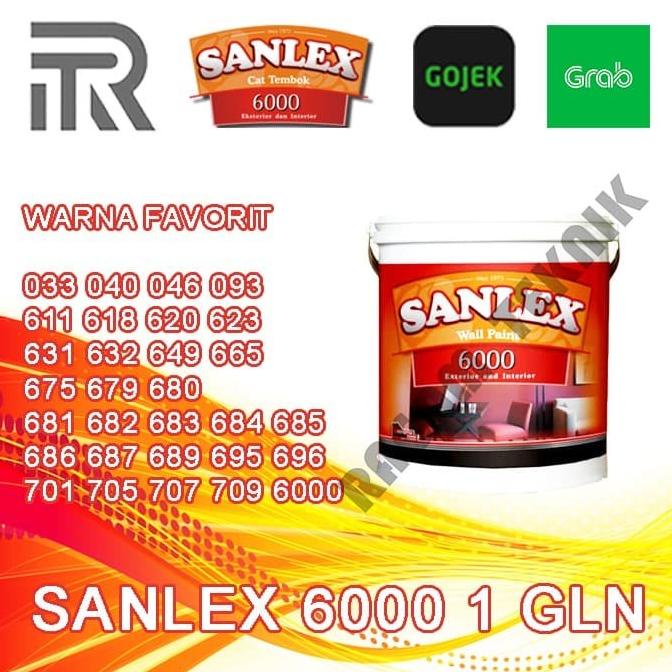 Cat Tembok Sanlex 6000 5kg galon