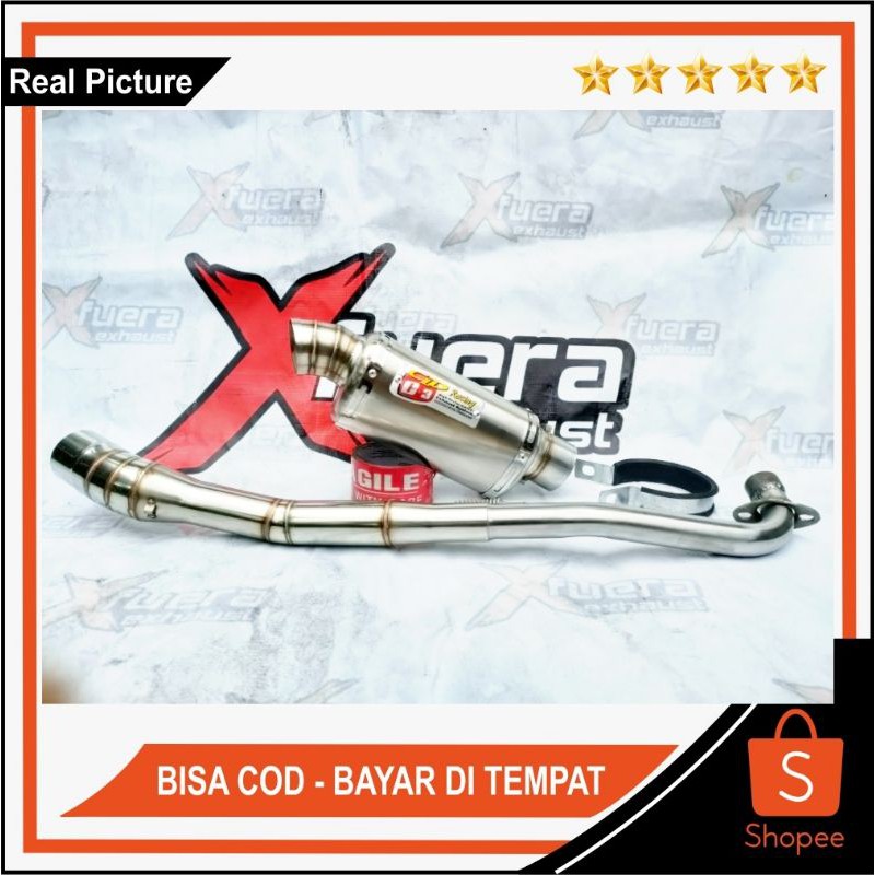Knalpot Racing CLD C3 Bebek Netral Jupiter Z Vega Shogun 110 Supra Grand Smash Blade Revo
