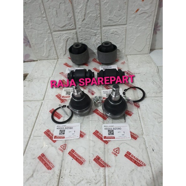 BALL JOINT +BUSHING ARM GRAND MAX SET 6PC ASLI