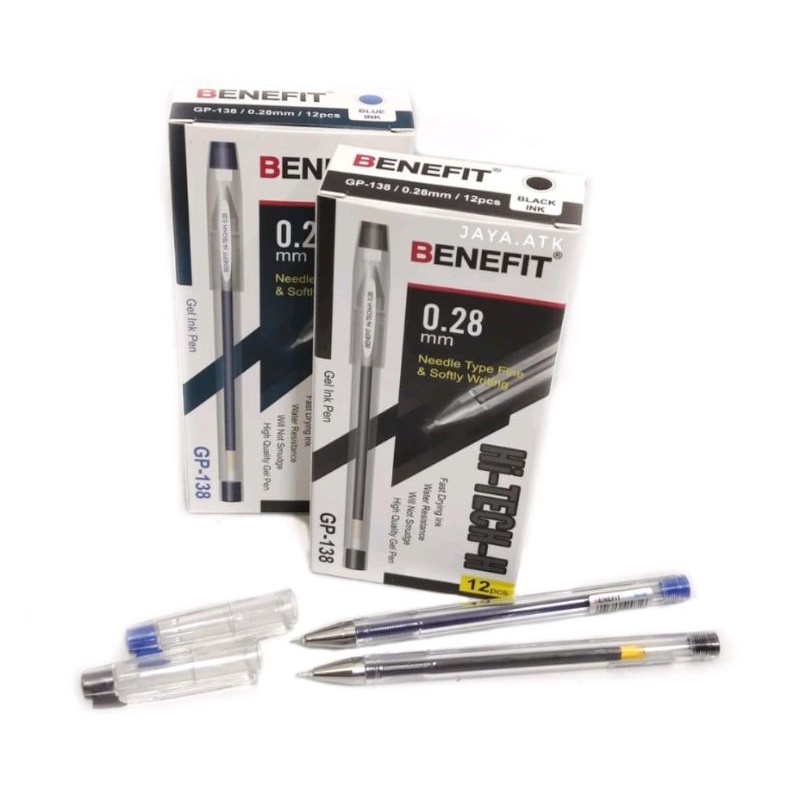 

Pulpen / Pen / Pena Hi-Tech Hi Tech Benefit GP-138 0.28mm (12pcs)