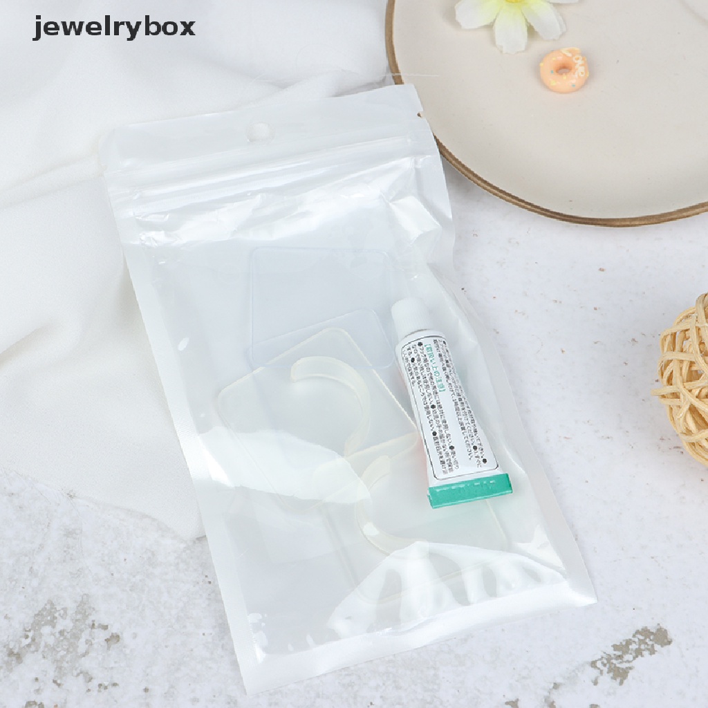 (jewelrybox) 2pcs / Set Hook / Kait Tirai Adjustable Bahan Plastik Transparan