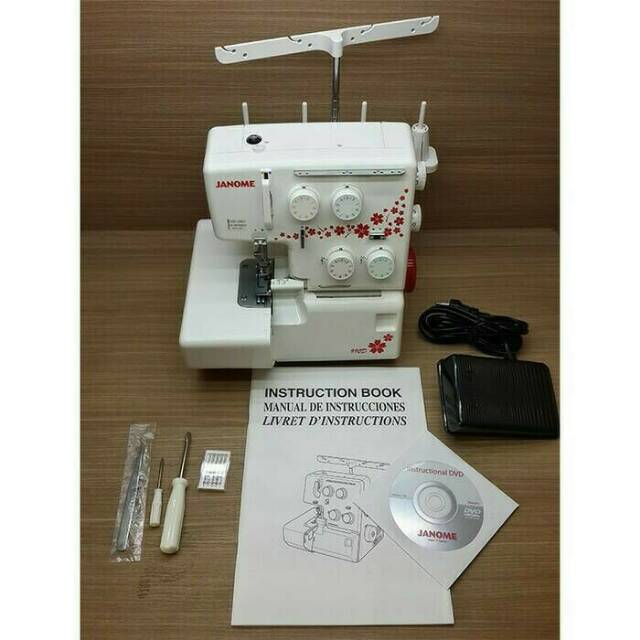 Janome 990D Mesin Obras dan Neci Portable Multifungsi