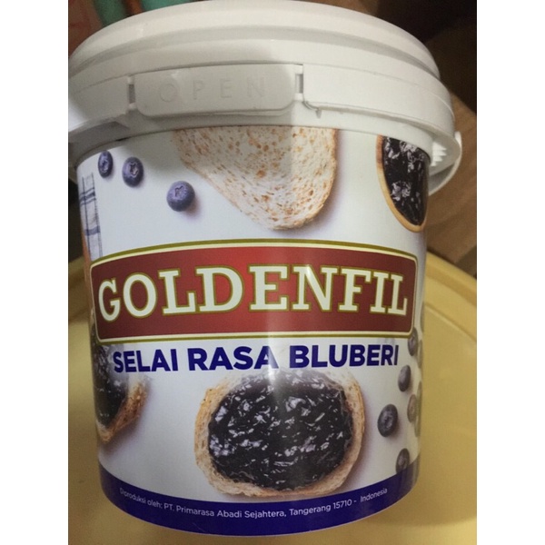 Selai GOLDENFIL BLUEBERRY JAM Selai Blueberi Enak 1 Kg Murah