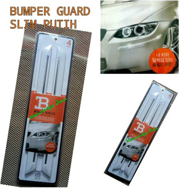 Bumper Guard/Pengaman Bumper Slim Warna Putih