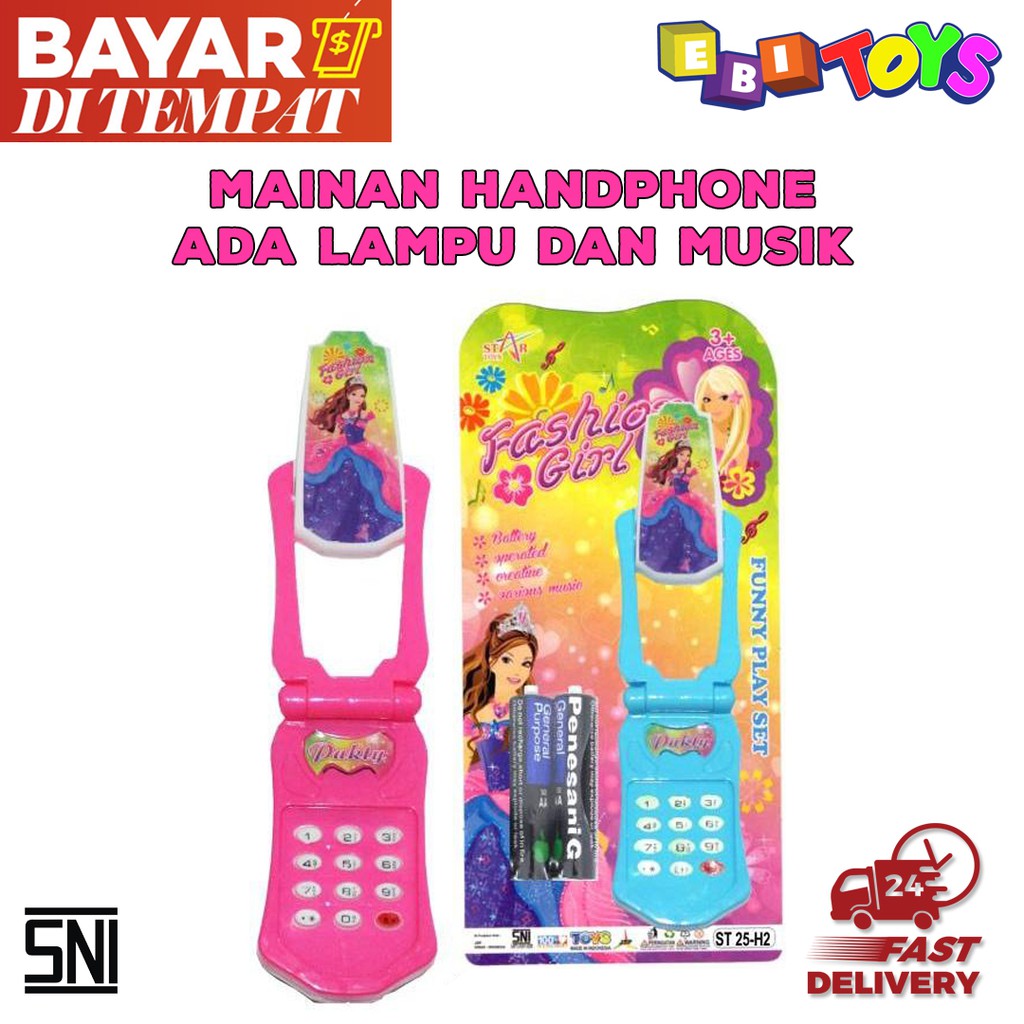 Jual Mainan Handphone Mainan Hendpon Henpon Telepon Anak ADA LAMPU DAN ...
