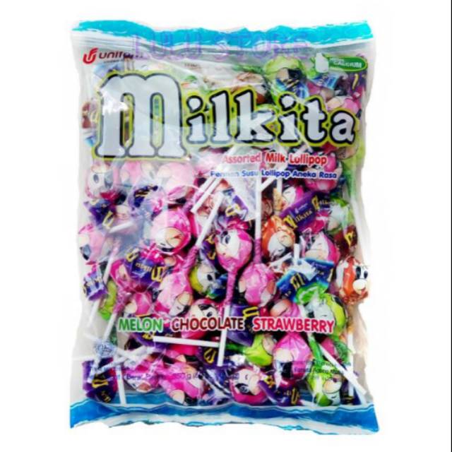 Permen Milkita Lolipop Assorted Milk isi 50pcs