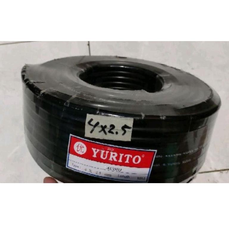 [WaC㊓] kabel yurito audio 4 x 2,5 4 x 2 5 meteran permater spiker speaker 4 x 2 5 original /Super pr
