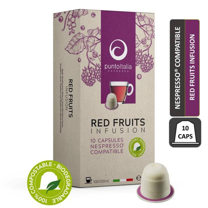 

PUNTO ITALIA RED FRUITS INFFUSION NESPRESSO TEA CAPSULES