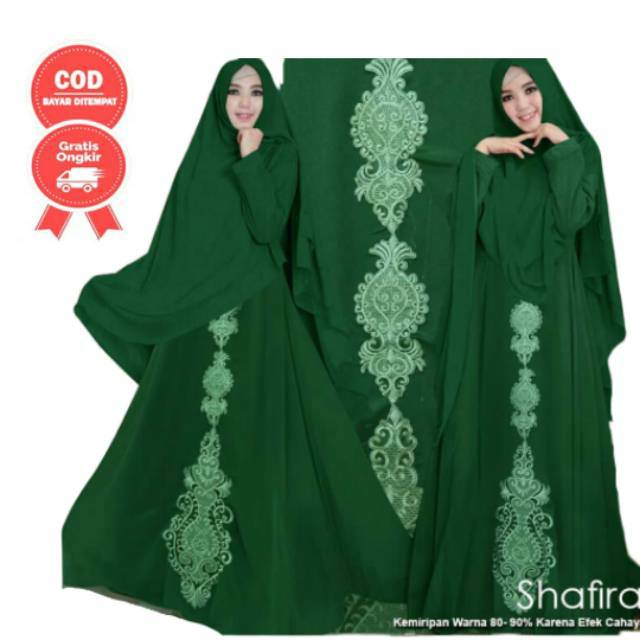 Gamis Shafira Syari Ceruty Premium Baju Muslim Pesta kondangan