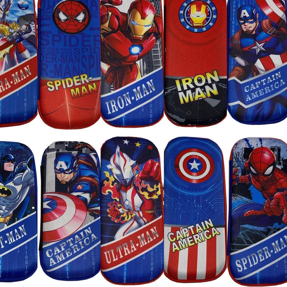 

WOW MURAH KOTAK PENSIL ANAK / KOTAK PENSIL SUPERMAN SPIDERMAN CAPTAIN AMERICA IRONMAN BATMAN*