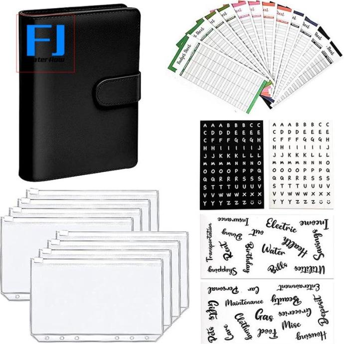 

QIA BUKU NOTEBOOK / CATATAN / BINDER UKURAN A6 DENGAN SAMPUL KULIT PU DFVDF65465