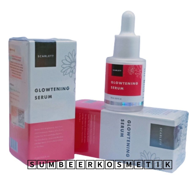 Scarlett Whitening Serum Glowtening Baru