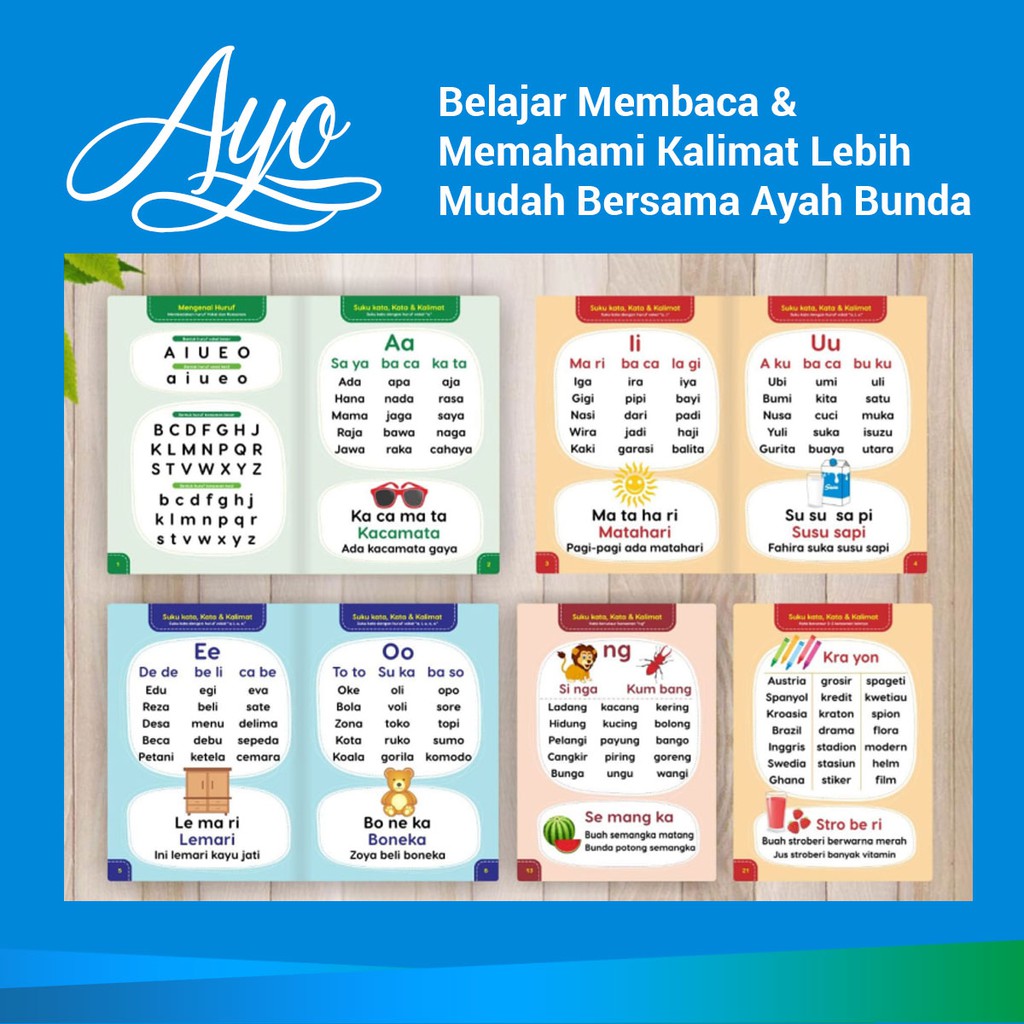 Buku Belajar Membaca Anak Balita Cara Mudah Mengajar Anak Membaca Kinsky Shopee Indonesia