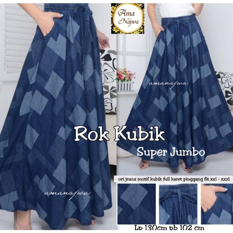 ROK JEANS PANJANG WANITA MODEL BARU BAWAHAN PEREMPUAN KEKINIAN  WANITA DEWASA  JEANS TERMURAH TERBAR
