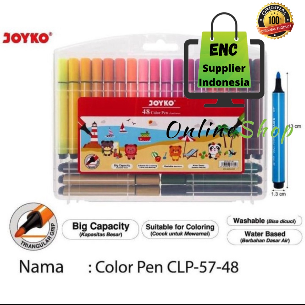 

JOYKO 48 w color pen pen color 48 warna CLP-57 JOYKO 48w PER SET - enc.sup