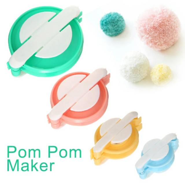 Pompom maker/ alat pembuat pompom 4pcs/set