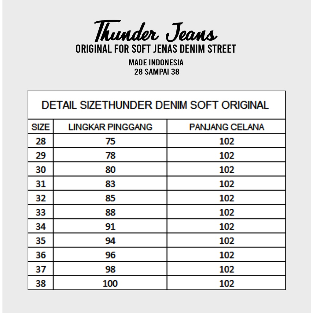 Thunder denim - jeans soft jeans panjang pensil slimfit original jeans skinny thunder denim pria