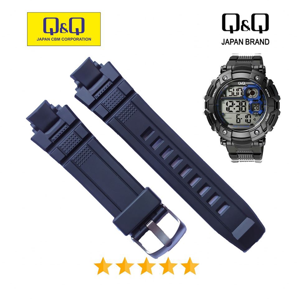 Strap QQ QnQ Q&amp;Q M150 QnQ 150 Tali Jam Tangan Q&amp;Q M 150 Black.