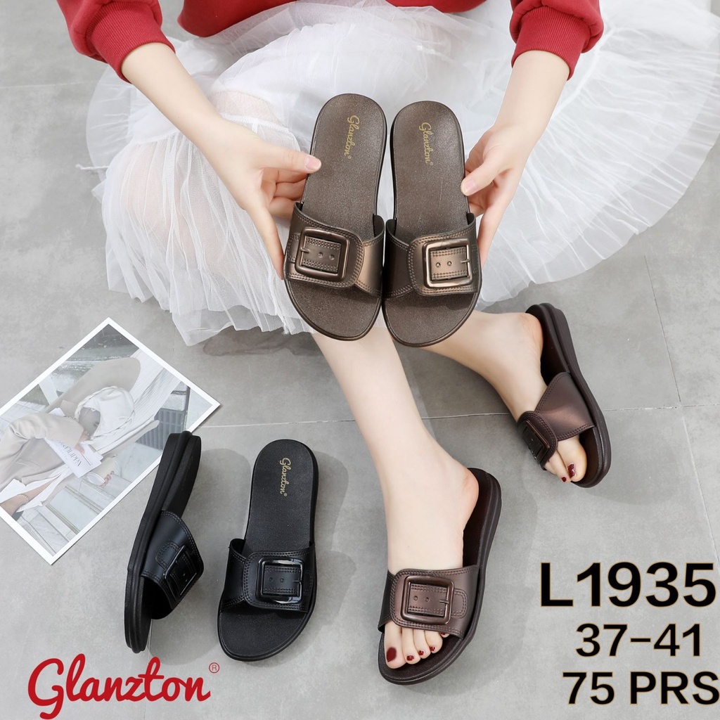 Sandal Selop Gesper Import Glanzton L1935