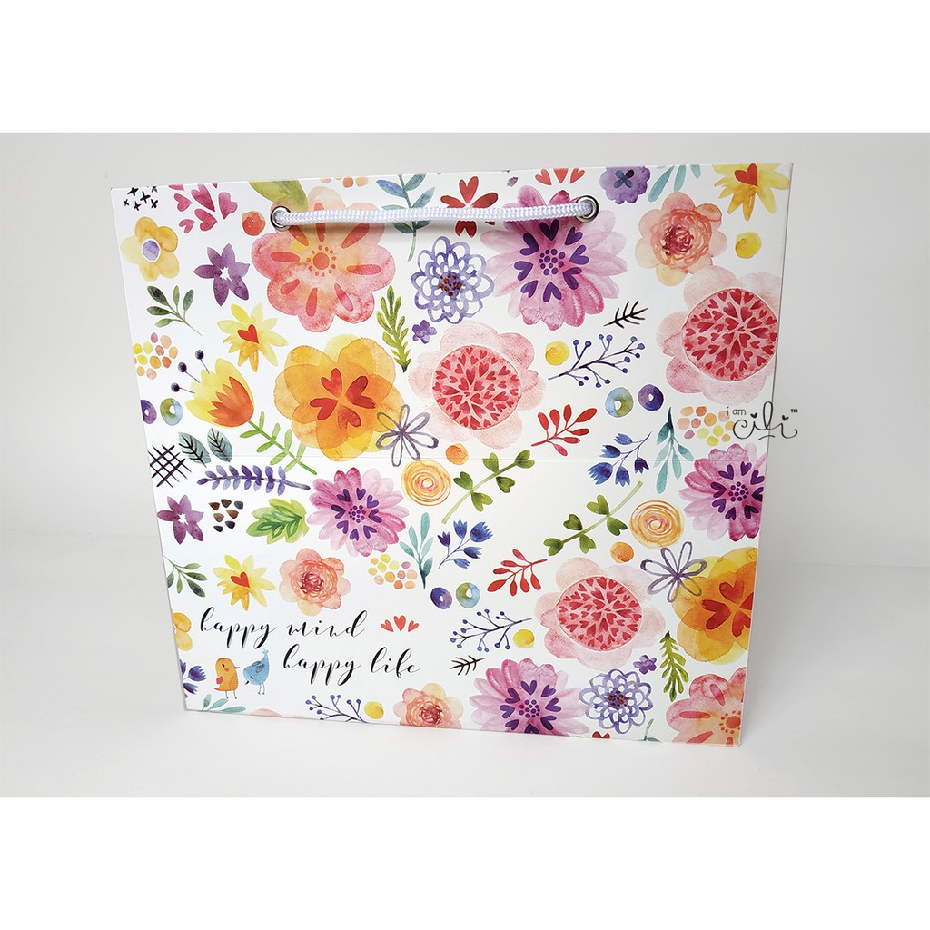 

( PB27 FLOWER ) PaperBag bunga lucu iamcili 27 x 27 x 25 [10 pcs]