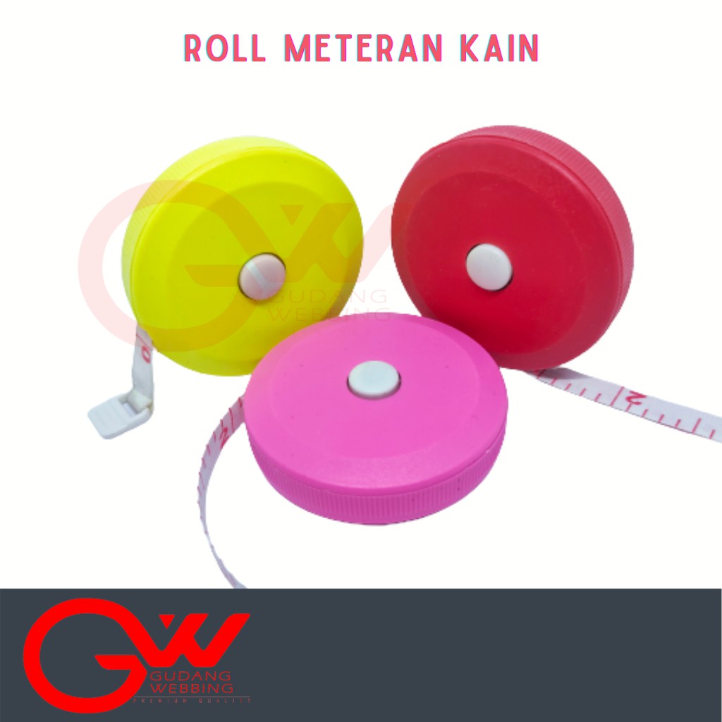 Roll Meteran gulung otomatis | Meteran kain 150cm