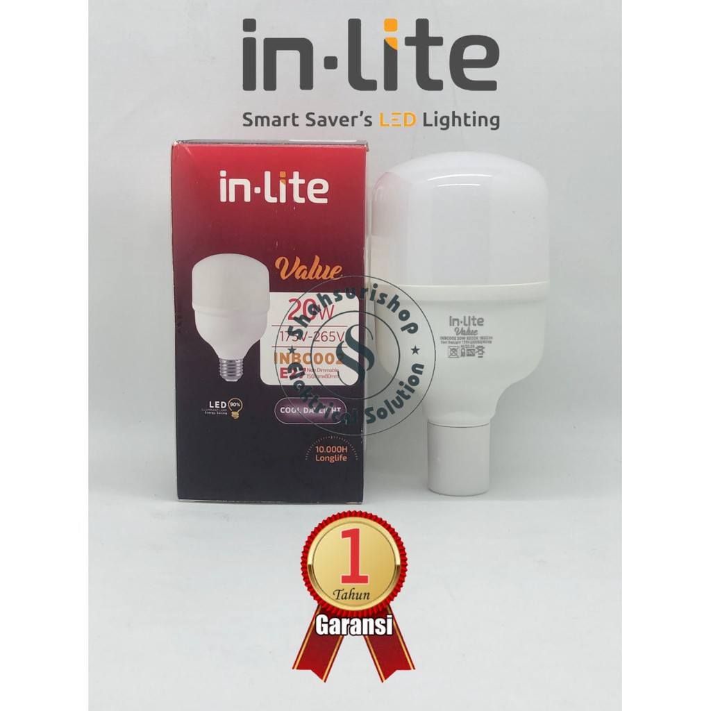 LAMPU LED CAPSULE IN LITE VALUE 20W 20 W WATT INBC002 PUTIH BERGARANSI