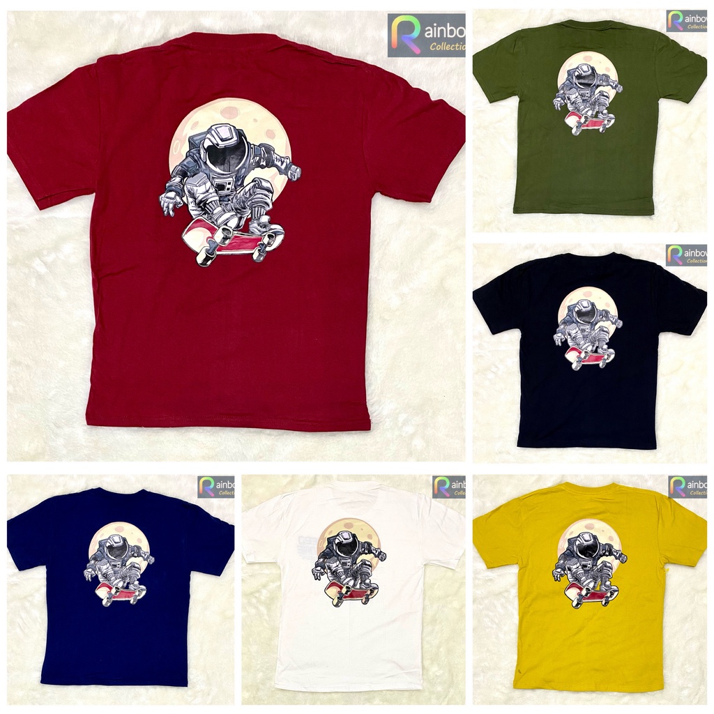 Kaos Oblong DISTRO UNISEX Astronaut Moon DEWASA