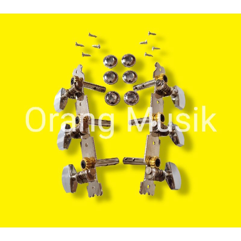 Dryer Gitar Akustik Renteng - Dryer Gitar Folk - Tuning Gitar Sayur Chrome