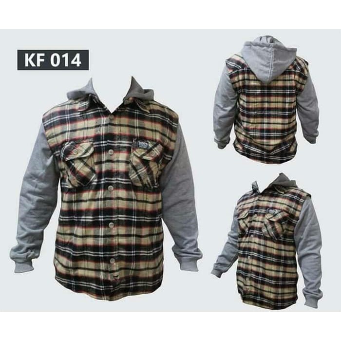Baju Flanel Kemeja Flanel Pria Laki Laki Flanel Kotak Kotak Keren KF014