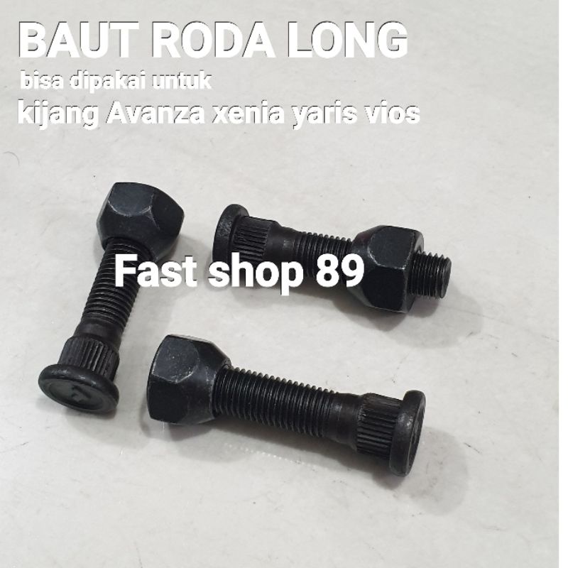 BAUT RODA MUR MOBIL KIJANG KF20 AVANZA XENIA YARIS VIOS HUB BOLT TOYOTA