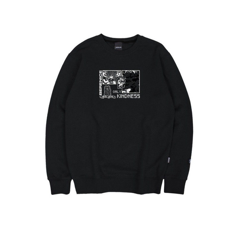 Sweater Crewneck Pria Wanita Distro Crewneck Best Crewneck Black Simple Quality /CREWNECK BRNS