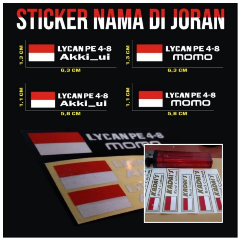 Cutting Sticker Joran Riquest Nama dan Merk joran Gold series