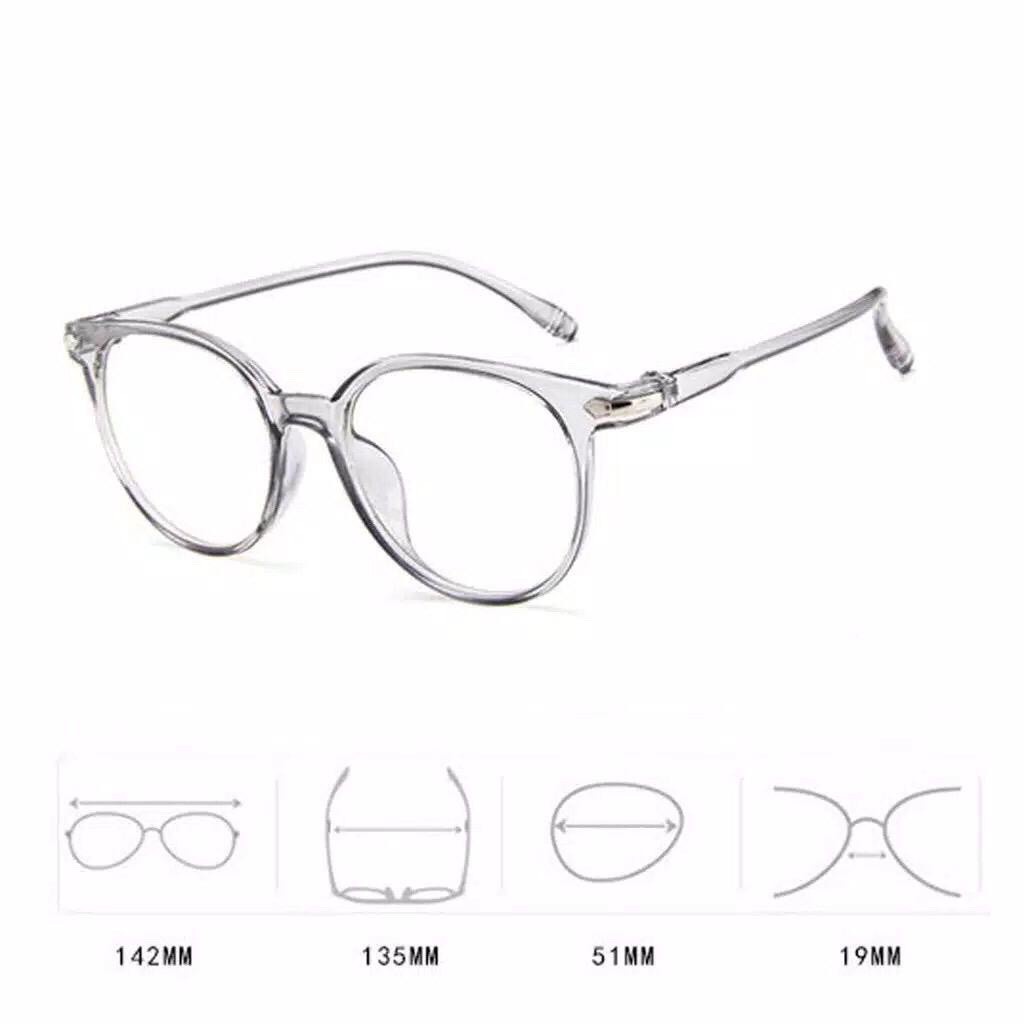 PA ✅ KACA MATA ANTI RADIASI Wanita Pria Frame Sunglasses Lensa Transparan Impor Kacamata KOREA BG KC005 (138)