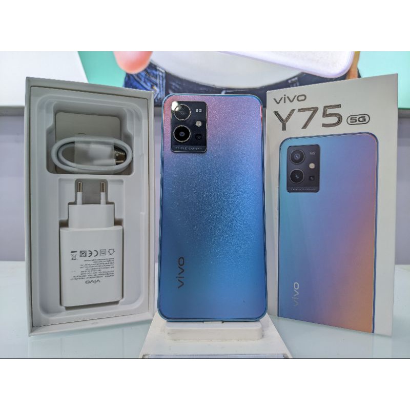 Vivo Y75 5G 12/128 GB HP SECOND MULUS SEPERTI BARU RAM 8 + 4 INTERNAL 128 GB