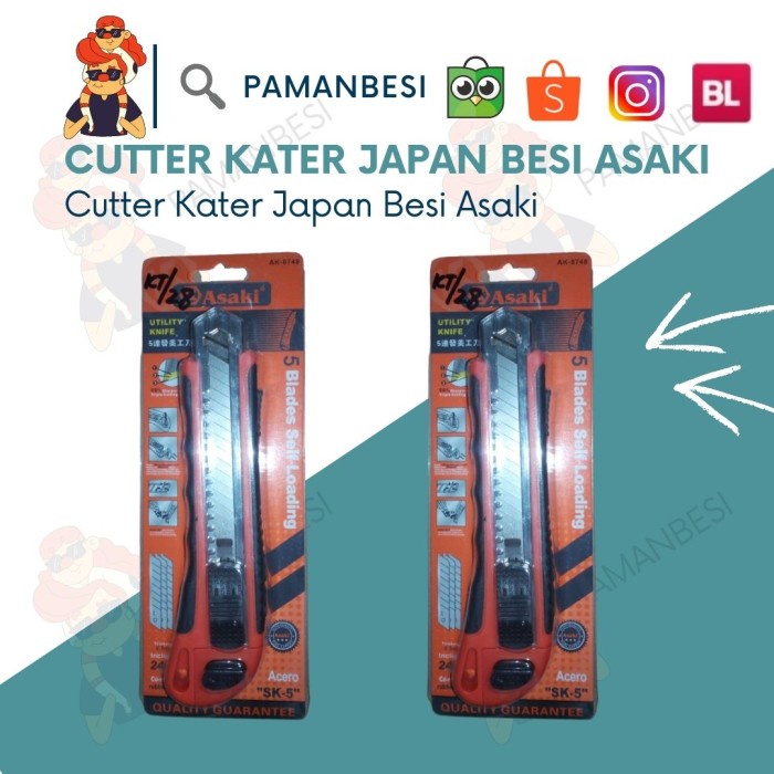 

Produk Cutter Kater Japan Besi Asaki Limited