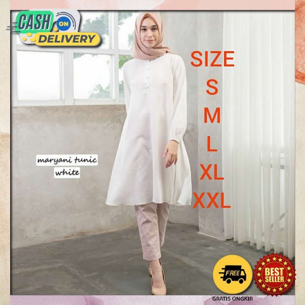 Baju Tunic Perempuan Kondangan Tunik Wanita Terbaru 2022 Thunik Wanita Kerja Santai Jalan Jalan Tuni