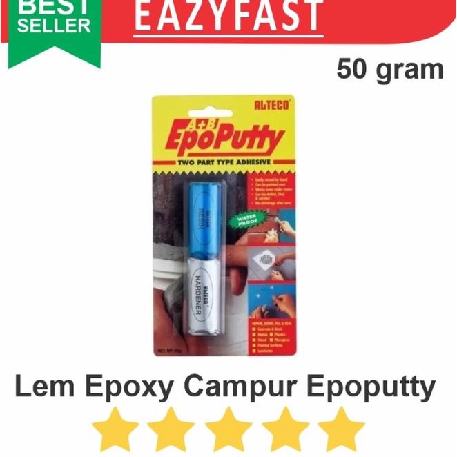 

Lem Epoxy Campur Alteco EpoPutty Epo Putty Dempul Besi Tambal 50g [BAYAR DITEMPAT 1245] | [BAYAR