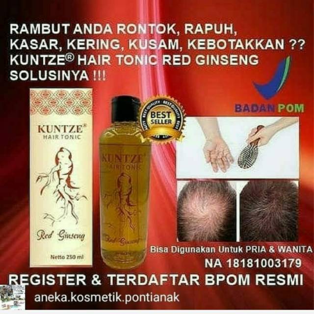 KUNTZE HAIR TONIC RED GINSENG