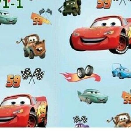 ✲ Wallpaper dinding 3d kamar tidur / Wallpaper dinding kamar anak wallstiker Motif Kartun Mobil Car