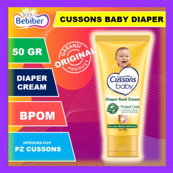 Cussons Baby DIAPER RASH Cream Protect Care 50gr  Cream Ruam Popok - Cussons Diaper