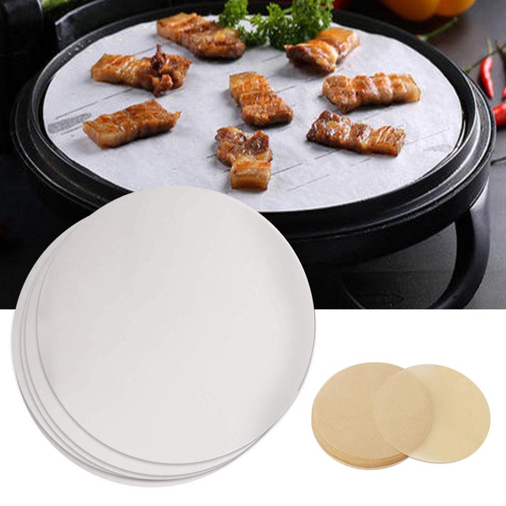 Rebuy Parchment Paper 100Pcs Round Cookie Grill Oven Kue Kering Loyang