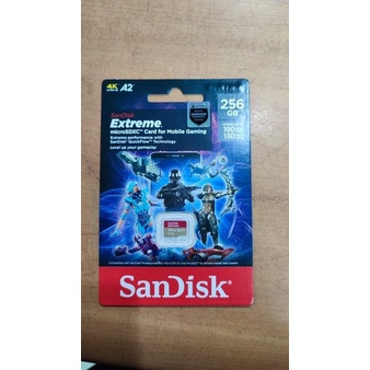 SanDisk Extreme MicroSD Card 256GB A2 - 190MB/s