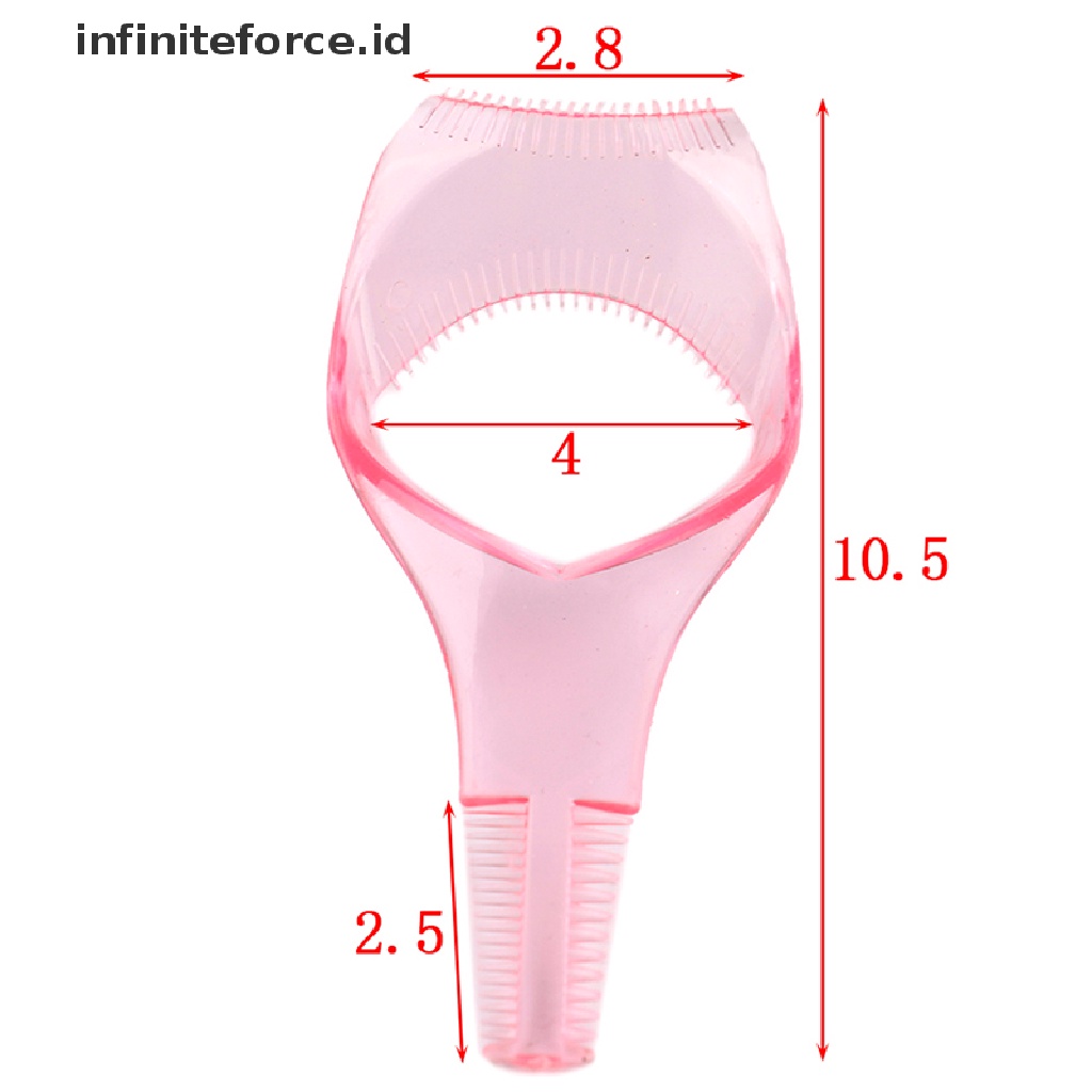 (Infiniteforce.Id) Sisir Panduan Aplikator Maskara 3 In 1