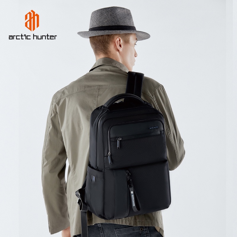 B00477 Tas Arctic Hunter Pria Cowok Ransel Laptop 15.6 17 Waterproof