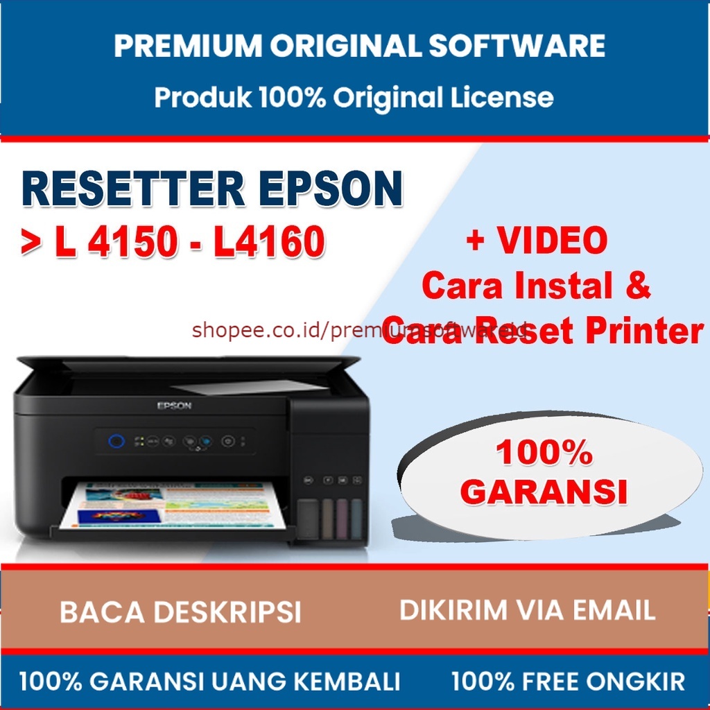 Software Resetter EPSON L4150-L4160 / RESET PRINTER Original Full Version