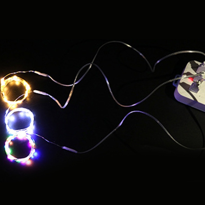 Ran Lampu String 30 LED 3m Tenaga USB Anti Air Untuk Dekorasi
